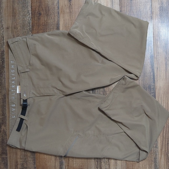 Outdoor Vitals Satu Live Ultralight Adventure Hiking Pants 43x32 in Brown Khaki - Picture 3 of 12